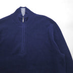 Brooks Brothers ハーフジップ ドライバーズニット セーター M ネイビー ハイネック