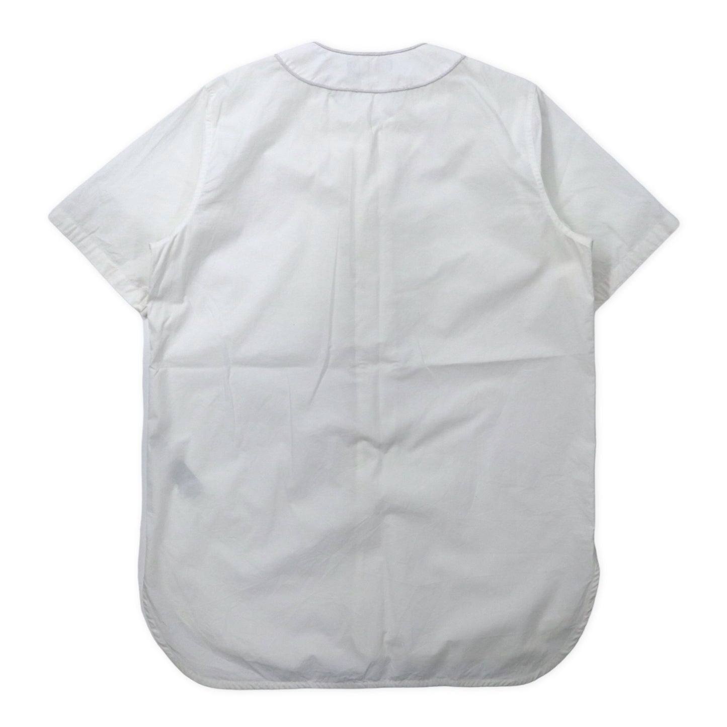 DIESEL ベースボールシャツ L ホワイト コットン D76