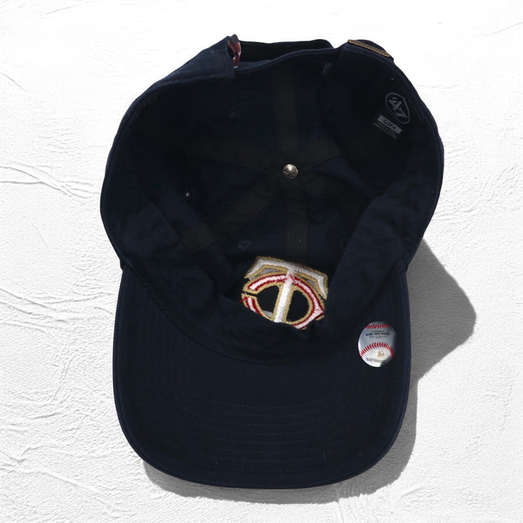 47BRAND ベースボールキャップ FREE ベルト ネイビー コットン MLB Minnesota Twins