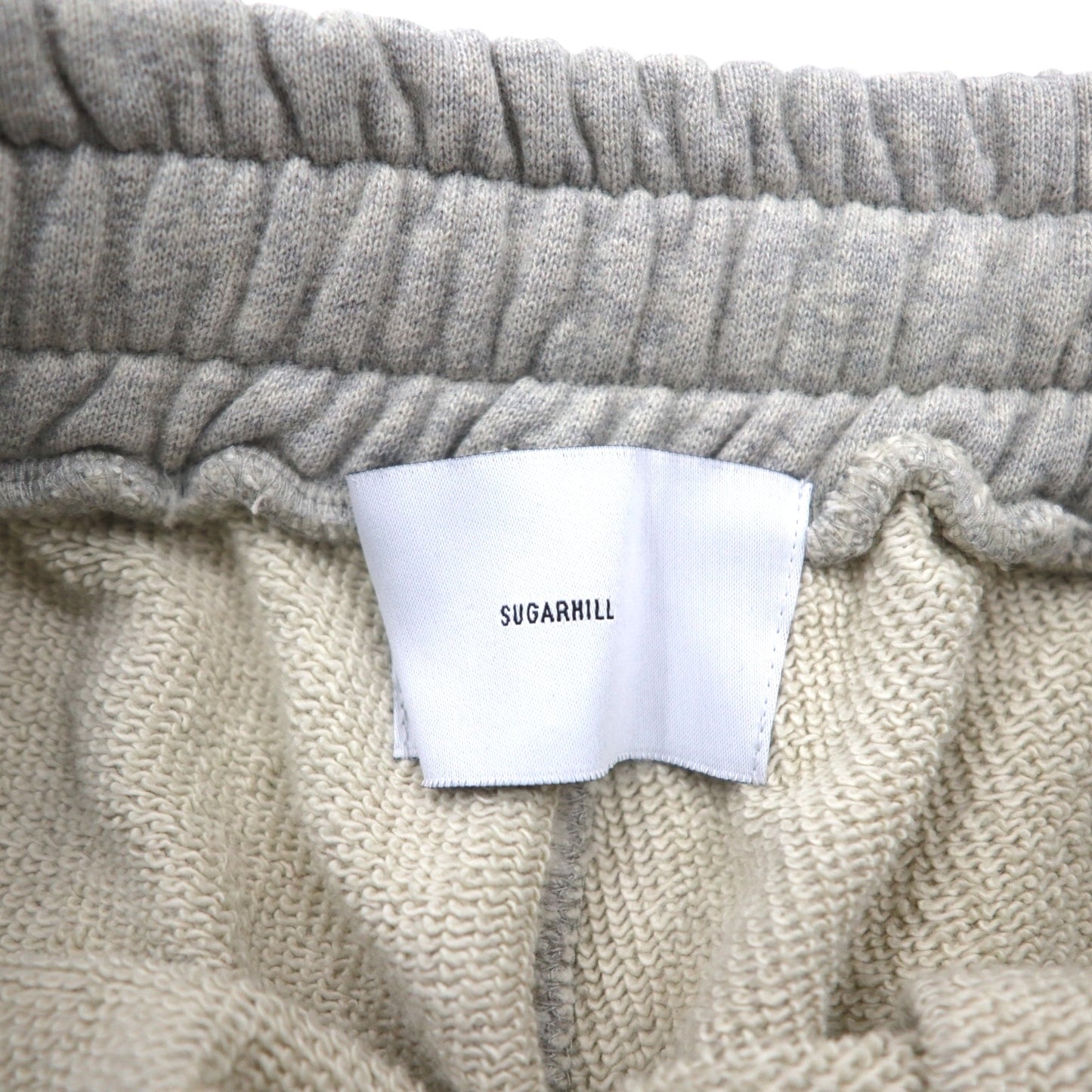 SUGARHILL Crushed Sweat Trousers, Size M, Gray, Distressed Finish, Made in Japan