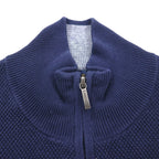 Brooks Brothers ハーフジップ ドライバーズニット セーター M ネイビー ハイネック