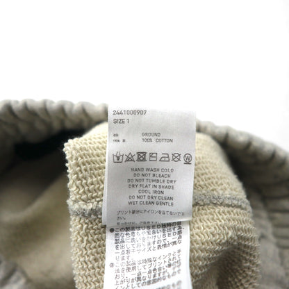 SUGARHILL Crushed Sweat Trousers, Size M, Gray, Distressed Finish, Made in Japan