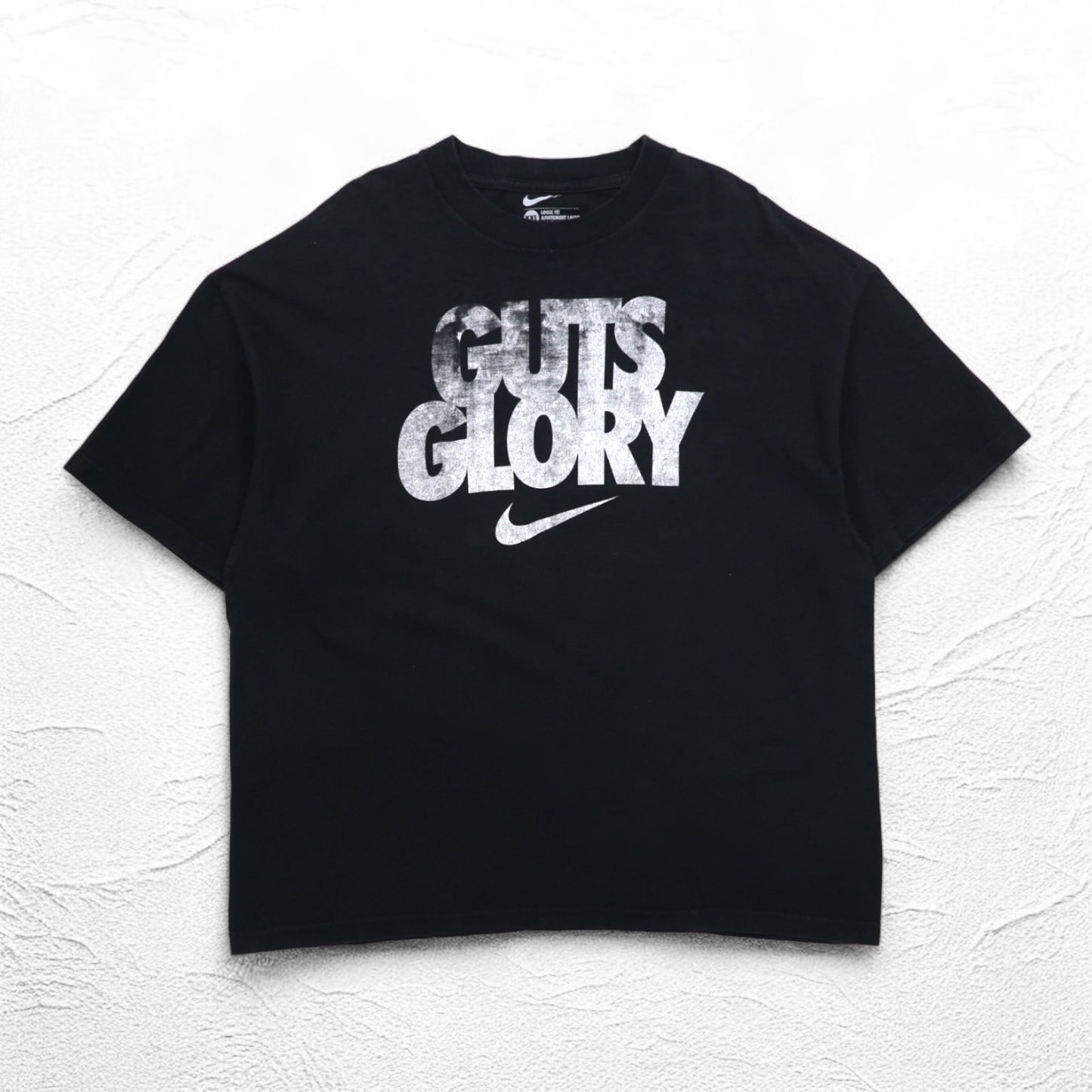 NIKE ルーズフィット Tシャツ 2XL ブラック LOOSE FIT スウォッシュ GUTS GLORY メキシコ製