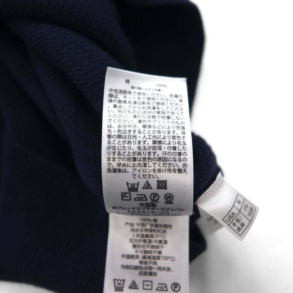 Brooks Brothers ハーフジップ ドライバーズニット セーター M ネイビー ハイネック