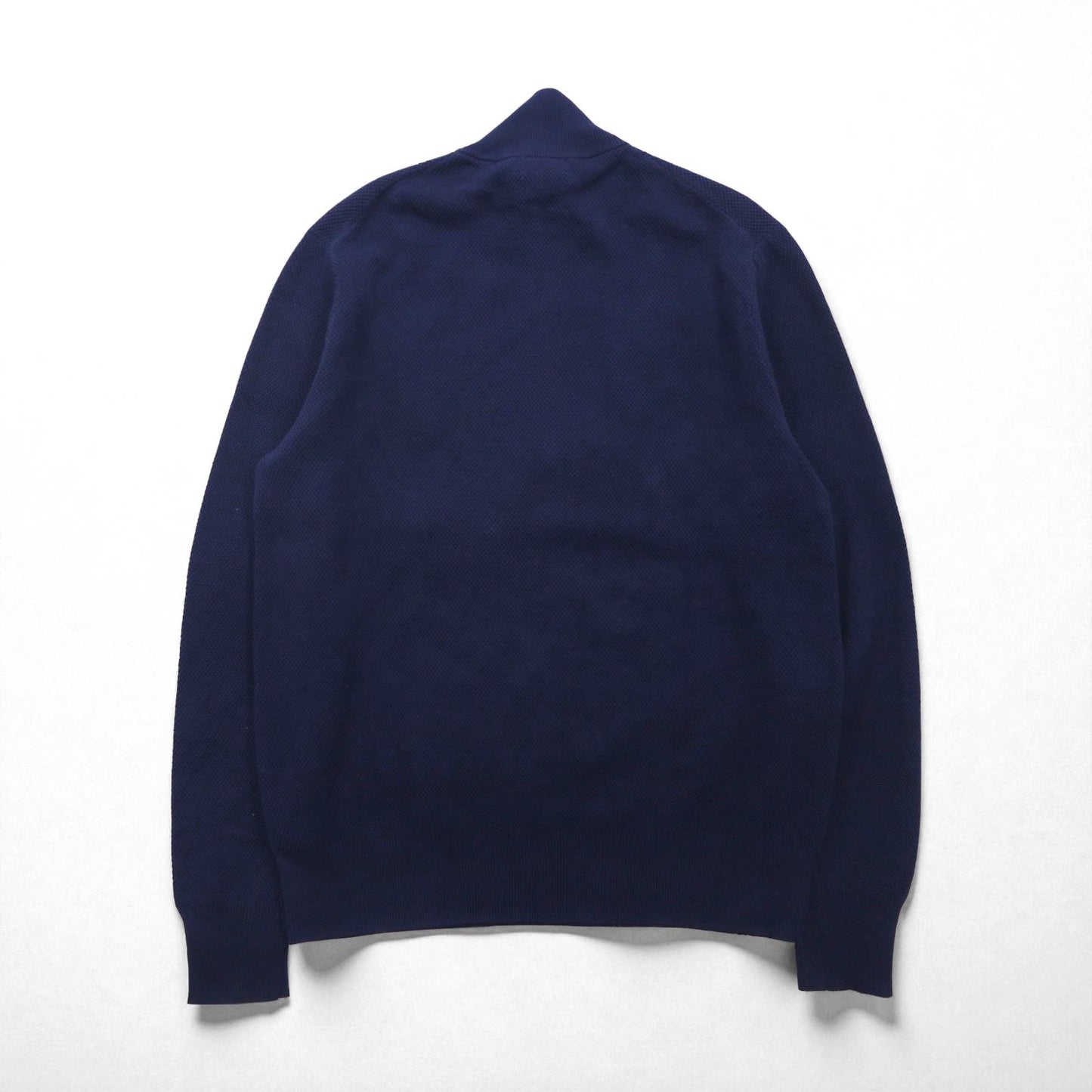 Brooks Brothers Half-Zip Driver's Knit Sweater, Size M, Navy, High Neck