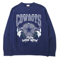 日本然リトテ-古着オンライン-SIGNAL SPORTS USA製 90年代 NFL プリント スウェット L ネイビー コットン DALLAS COWBOYS 1992-SIGNAL SPORTS USA Made 90's NFL Print Sweatshirt L Navy Cotton DALLAS COWBOYS 1992