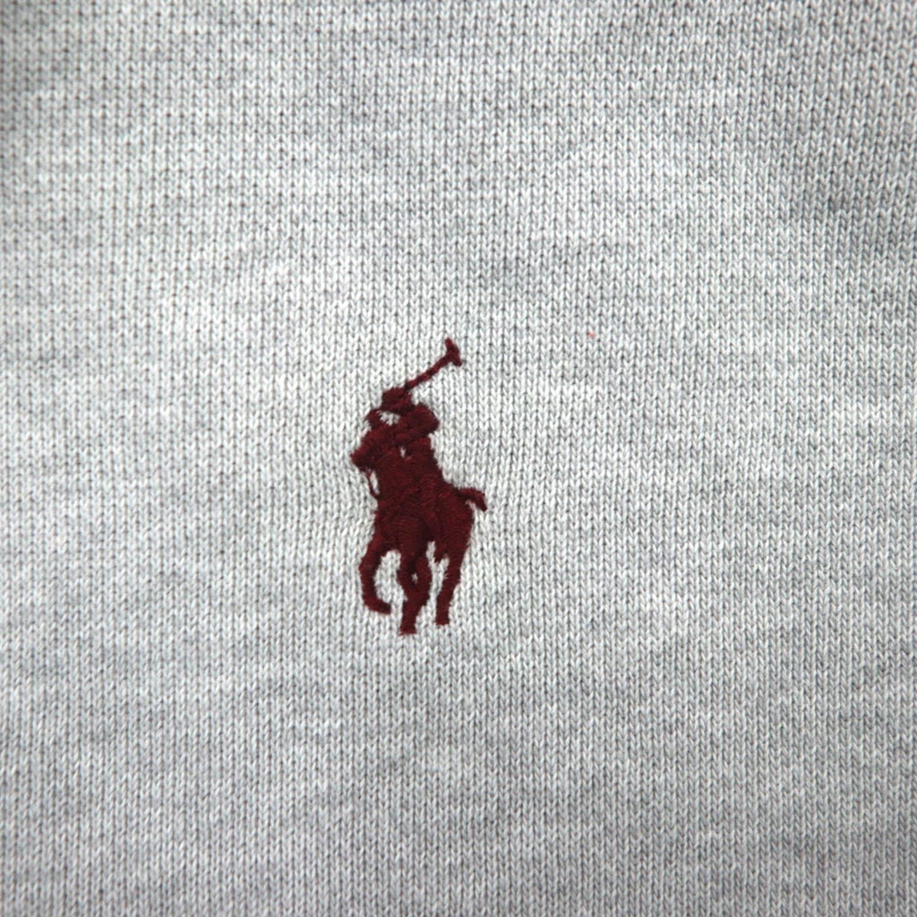 Polo Ralph Lauren 90s Reverse Weave Zip Hoodie, Gray, Large, with Small Pony Embroidery