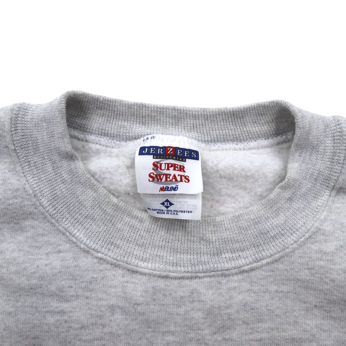 JERZEES USA製 90年代 SUPER SWEATS カレッジ フットボール プリント スウェット XL グレー コットン 裏起毛 NCAA Ohio State Buckeyes football