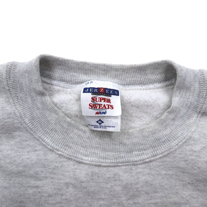 JERZEES USA製 90年代 SUPER SWEATS カレッジ フットボール プリント スウェット XL グレー コットン 裏起毛 NCAA Ohio State Buckeyes football