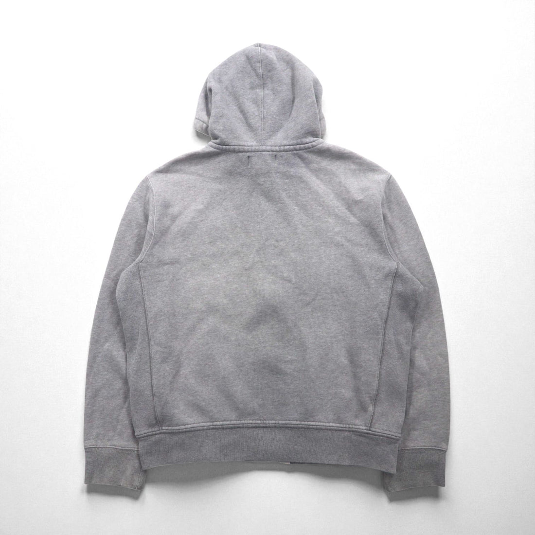 Polo Ralph Lauren 90s Reverse Weave Zip Hoodie, Gray, Large, with Small Pony Embroidery
