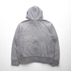 Polo Ralph Lauren 90s Reverse Weave Zip Hoodie, Gray, Large, with Small Pony Embroidery