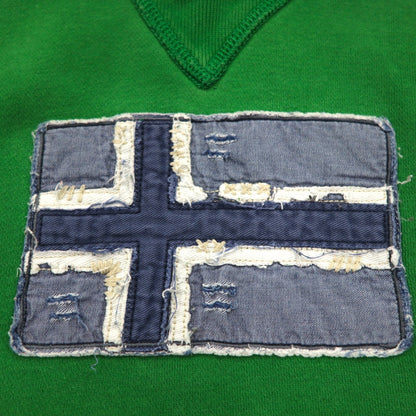 NAPAPIJRI プルオーバー パーカー M グリーン コットン 裏起毛 フロントポケット