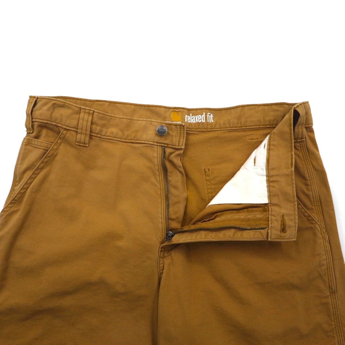 Carhartt Rugged Flex Rigby Work Shorts, Relaxed Fit Duck Fabric, Size L, Beige, 102514