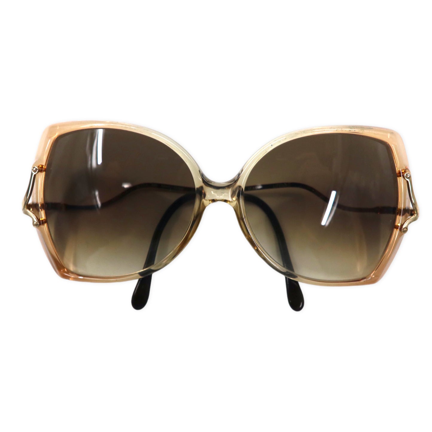 Vintage Sunglasses Square Oversize ヴィンテージ サングラス スクエア バタフライ LUXOTTICA イタリア製 クリアフレーム LITENAC ALEXIA-SUN AVANT-GARDE