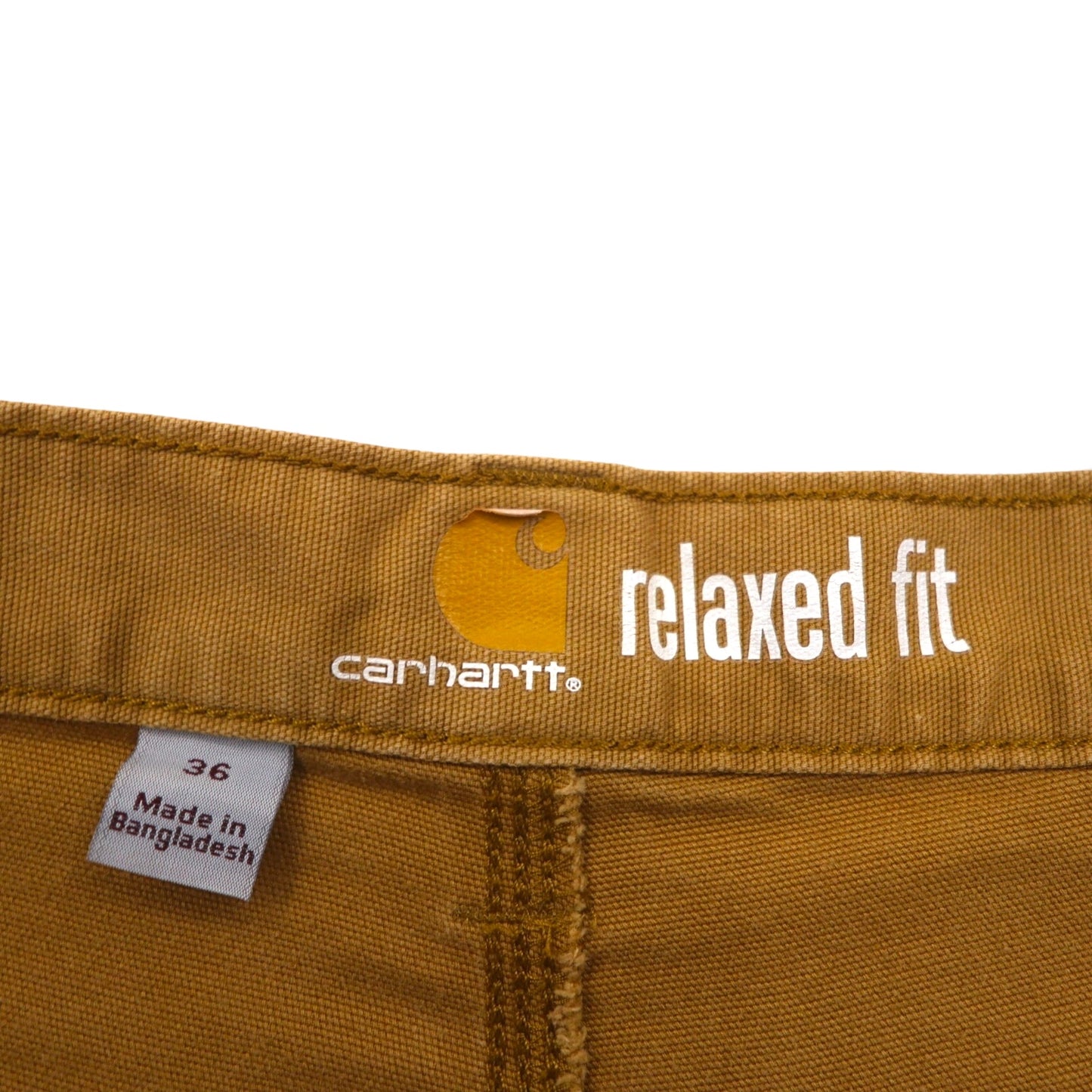 Carhartt Rugged Flex Rigby Work Shorts, Relaxed Fit Duck Fabric, Size L, Beige, 102514