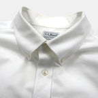 LLBean Oxford Button-Down Shirt, XL, White, Chest Pocket, Slightly Fitted, 256513
