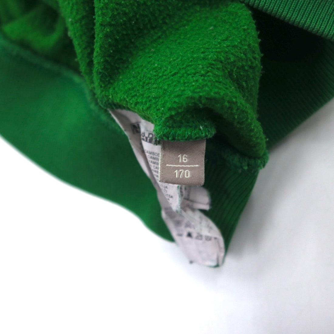 NAPAPIJRI Pullover Hoodie, Medium, Green, Cotton, Fleece Lining, Front Pocket