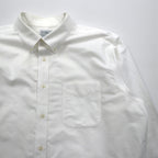 LLBean Oxford Button-Down Shirt, XL, White, Chest Pocket, Slightly Fitted, 256513