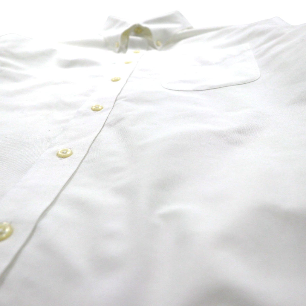LLBean Oxford Button-Down Shirt, XL, White, Chest Pocket, Slightly Fitted, 256513
