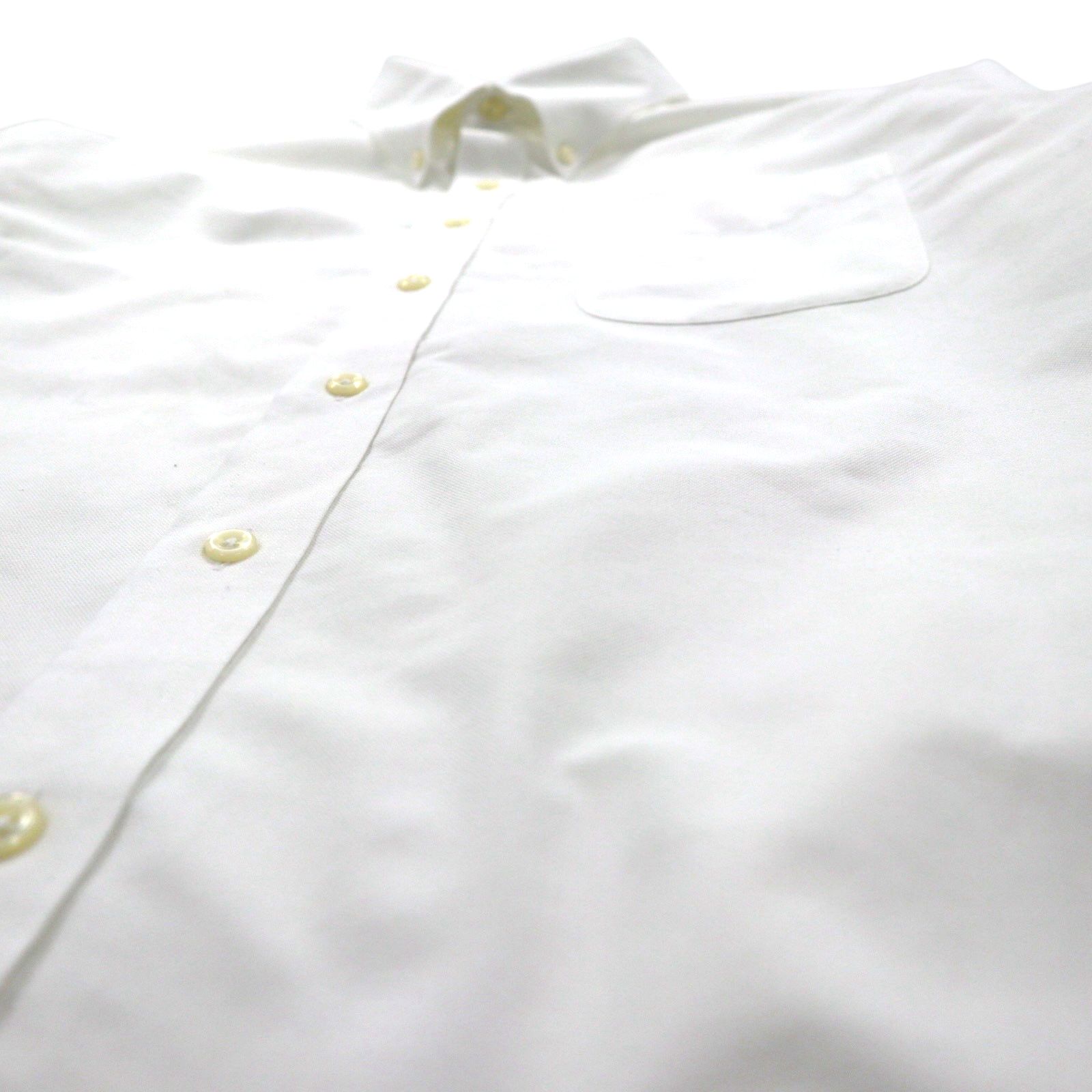 LLBean Oxford Button-Down Shirt, XL, White, Chest Pocket, Slightly Fitted, 256513
