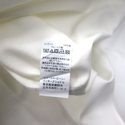 LLBean Oxford Button-Down Shirt, XL, White, Chest Pocket, Slightly Fitted, 256513