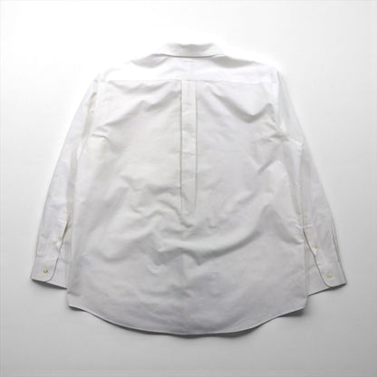 LLBean Oxford Button-Down Shirt, XL, White, Chest Pocket, Slightly Fitted, 256513