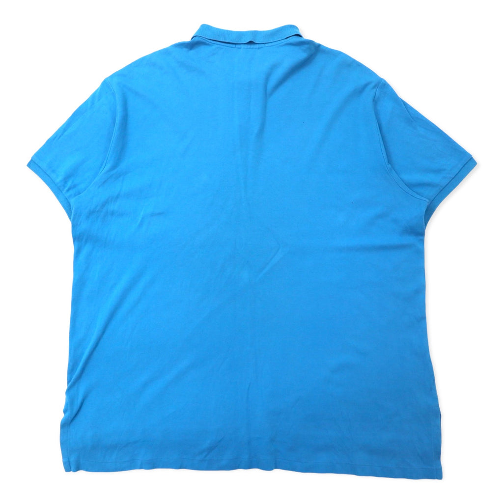 Polo by Ralph Lauren Polo Shirt XXL Blue Cotton CUSTOM FIT Small Pony Embroidery Big Size