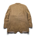 Coach USA-made Old Coach Gun Club Check 2B Tailored Jacket, Size L, Beige, Silk-Blend Wool
