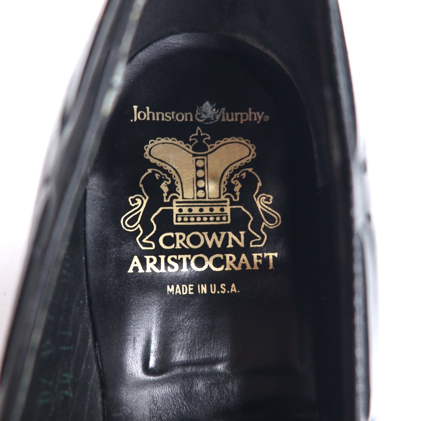 Johnston & Murphy USA製 タッセル ローファー CROWN ARISTOCRAFT 29cm ブラック レザー 24-1155