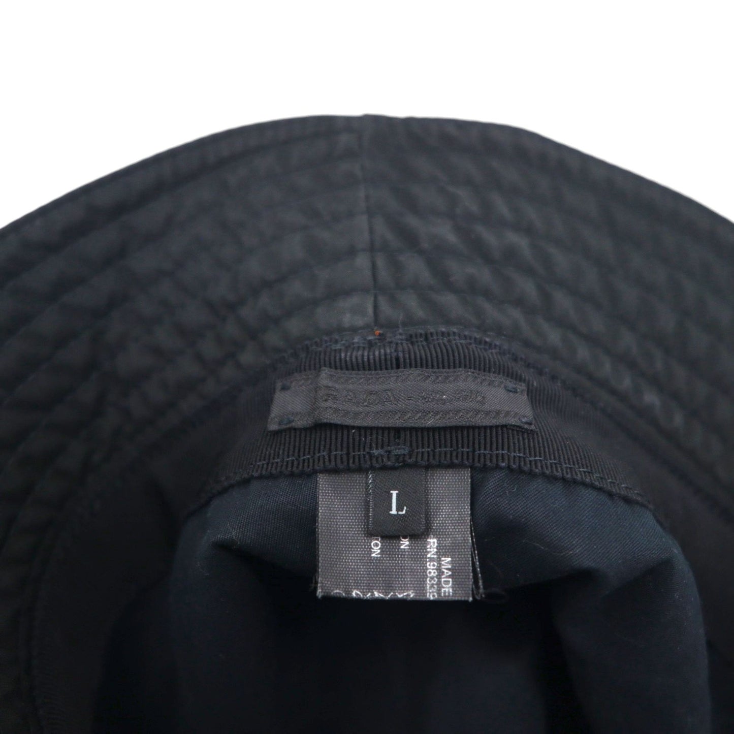 Prada technical fabric bucket hat in black Linea Rossa Sport, made in Italy