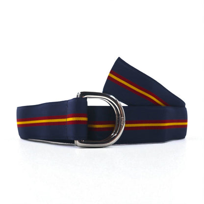 POLO RALPH LAUREN USA-Made Double Ring Ribbon Belt, Navy Nylon, Deadstock, Unused