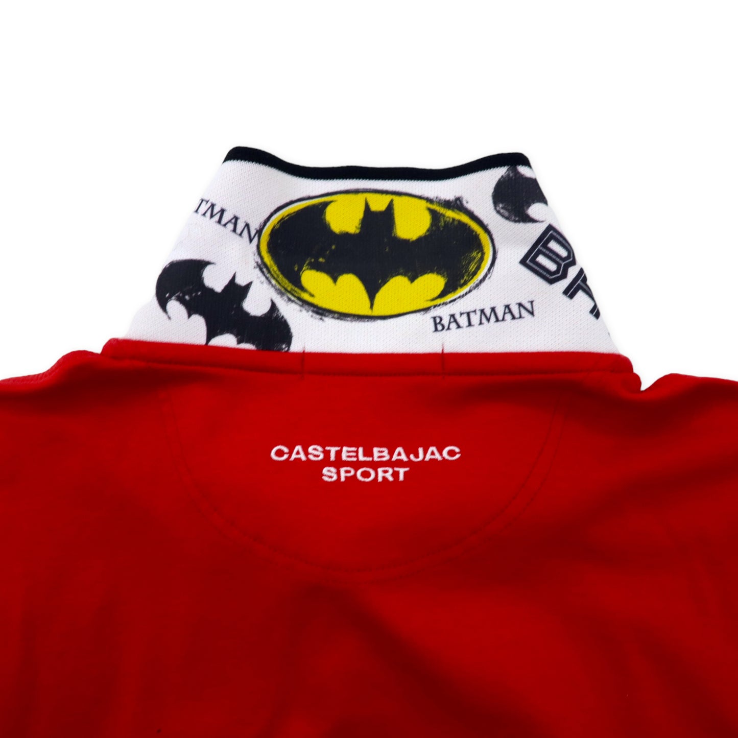 CASTELBAJAC SPORT × BAT MAN ポロシャツ 48 レッド コットン DC COMICS 日本製