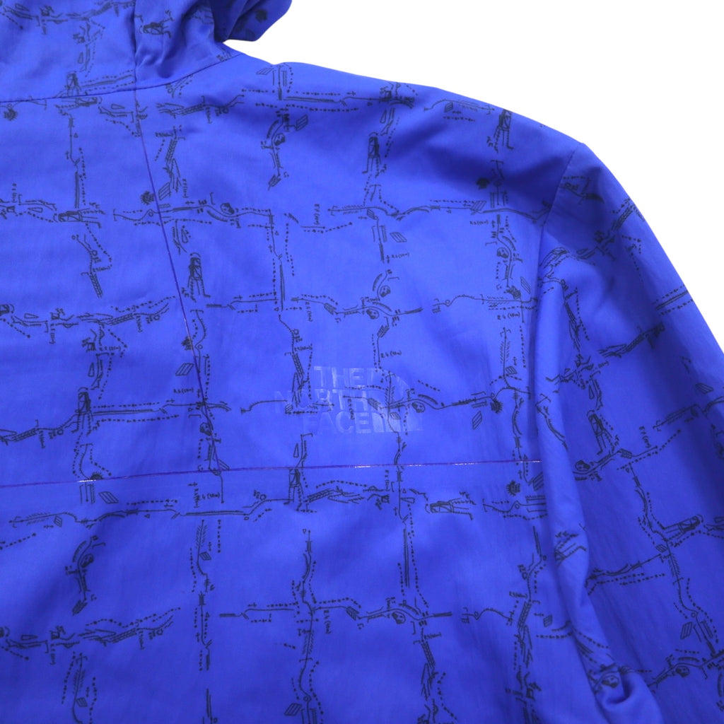 THE NORTH FACE RED LABEL x Slam Jam Mountain Parka Anorak S Blue All-over Print Packable M1990 T92S5TS59 Unused