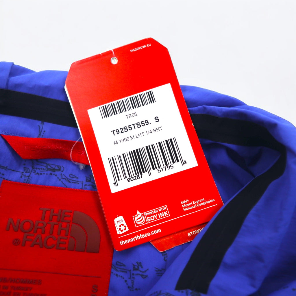 THE NORTH FACE RED LABEL x Slam Jam Mountain Parka Anorak S Blue All-over Print Packable M1990 T92S5TS59 Unused