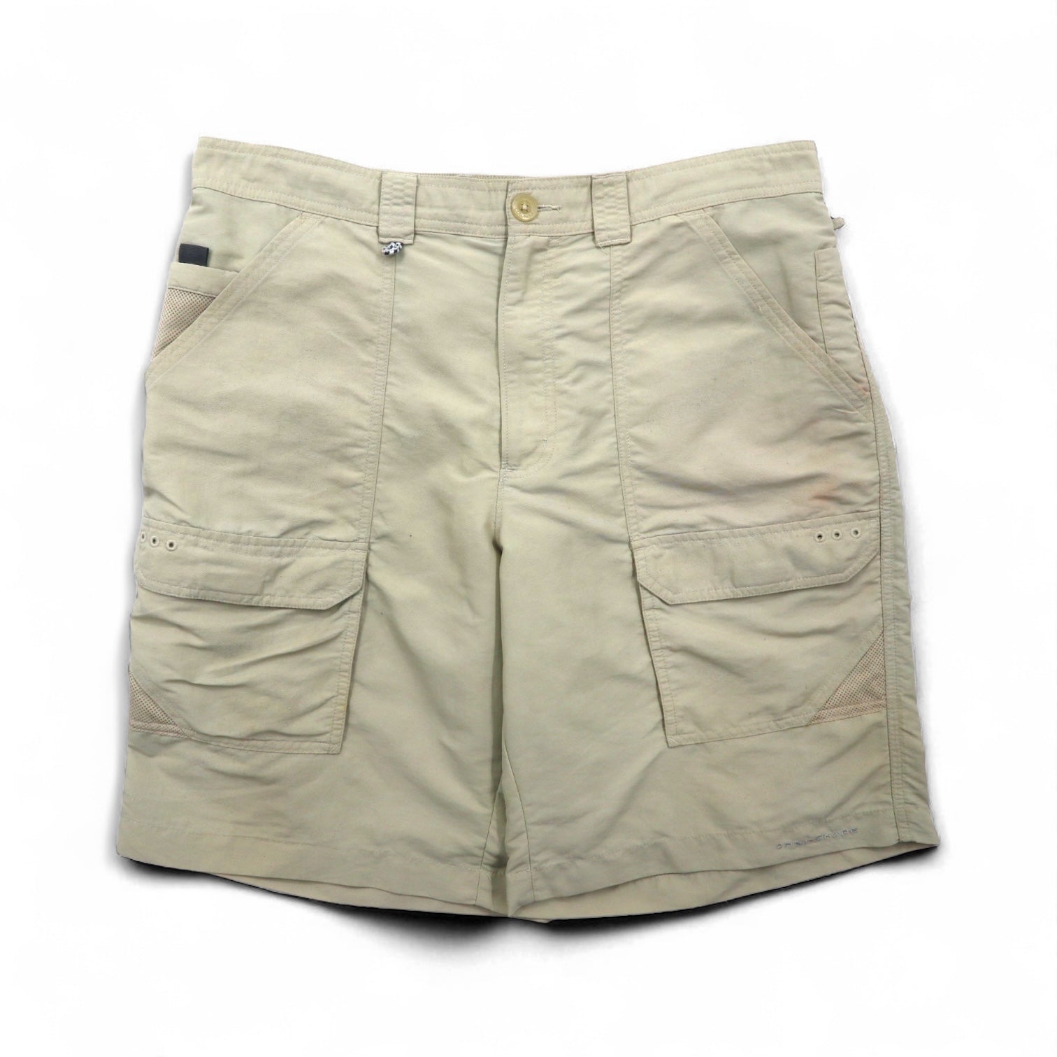 Columbia PFG Permit II Omni-Shade Fishing Cargo Shorts, Size L, Beige, Wick Fishing Cargo FM4555