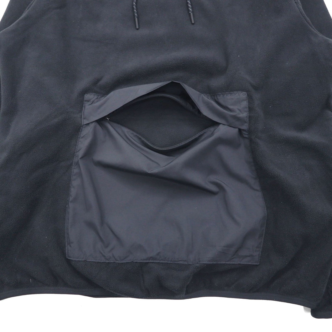 NIKE THERMA-FIT Polar Fleece Hoodie, Size L, Black, Kangaroo Pocket, FN7859-010