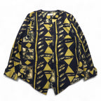 Vintage 90s Japan Made Retro Top and Skirt Set HORIBE Retro Setup Skirt XL All-over Pattern Made in Japan