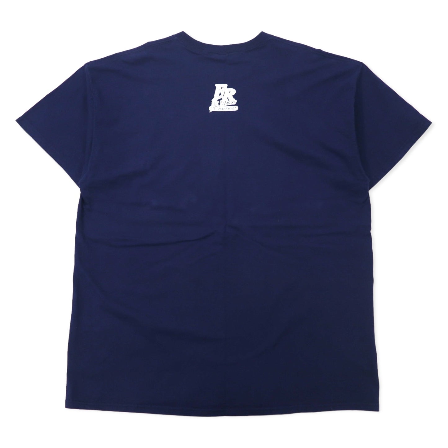 FRUIT OF THE LOOM ベースボール プリント Tシャツ XXL ネイビー コットン Loftdez ビッグサイズ EL RENO INDIANS ホンジュラス製