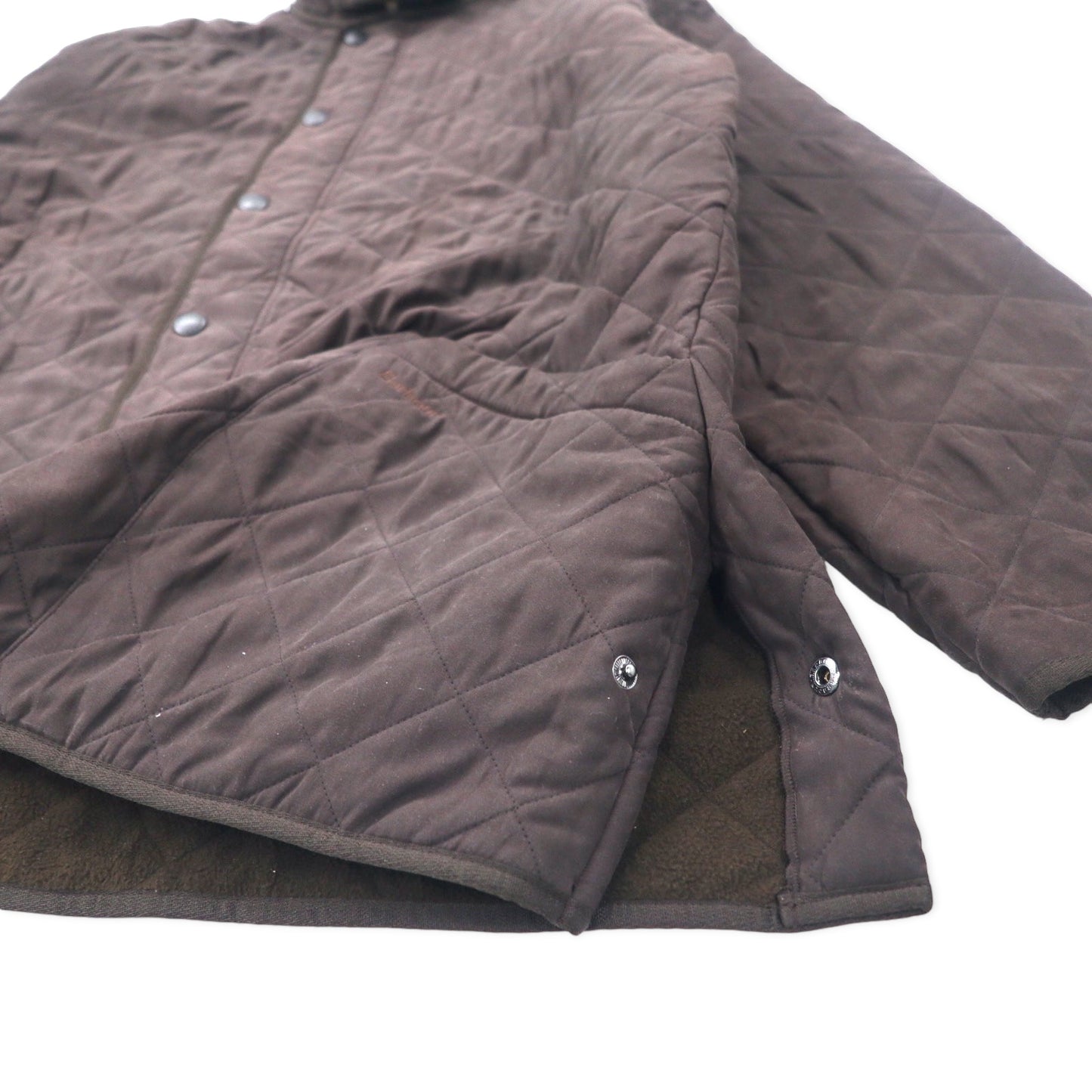 Barbour キルティングジャケット XL ブラウン ポリエステル フリースライナー  MICROFIBRE POLARQUILT MQU0022BR95