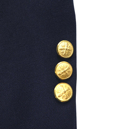 Vintage 90s USA Made Blazer MIKAEL YORK COLLECTION 90年代 USA製 2B テーラードジャケット ブレザー 紺ブレ XL ネイビー ギャバジン 金ボタン