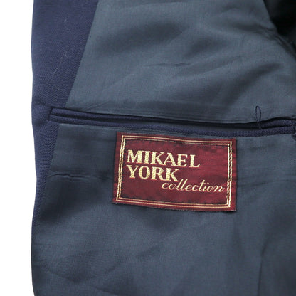 Vintage 90s USA Made Blazer MIKAEL YORK COLLECTION 90年代 USA製 2B テーラードジャケット ブレザー 紺ブレ XL ネイビー ギャバジン 金ボタン