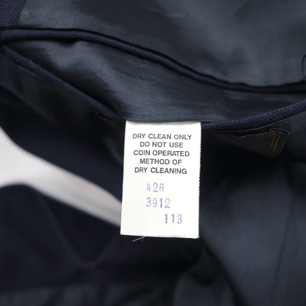 Vintage 90s USA Made Blazer MIKAEL YORK COLLECTION 90年代 USA製 2B テーラードジャケット ブレザー 紺ブレ XL ネイビー ギャバジン 金ボタン