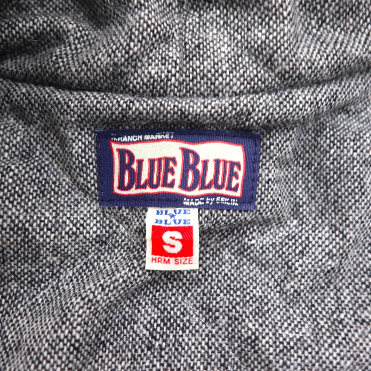 BLUE BLUE Waxed Denim Field Coat, M-51 Mod Coat, Size Small, Indigo, Double Zip, 700041-441, JK1434, Made in Japan