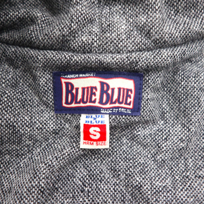 BLUE BLUE Waxed Denim Field Coat, M-51 Mod Coat, Size Small, Indigo, Double Zip, 700041-441, JK1434, Made in Japan