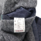 BLUE BLUE ワックスデニム フィールドコート M-51 モッズコート S インディゴ ダブルジップ 700041-441 JK1434 日本製