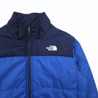 THE NORTH FACE 3WAY Mountain Parka XL Blue HYVENT Waterproof Zip-in-Zip Removable Padded Insulation Liner A20Y
