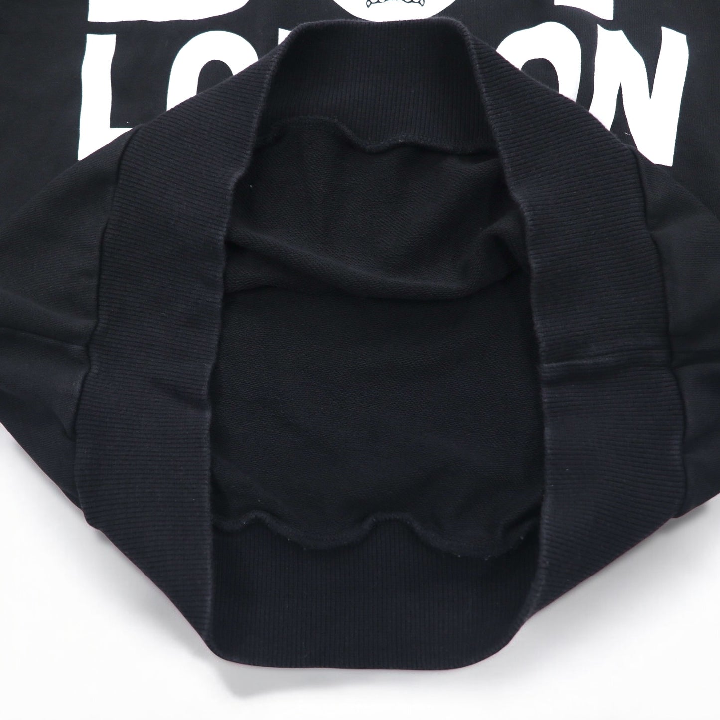 BOY LONDON イタリア製 ロゴプリント プルオーバー パーカー M ブラック コットン