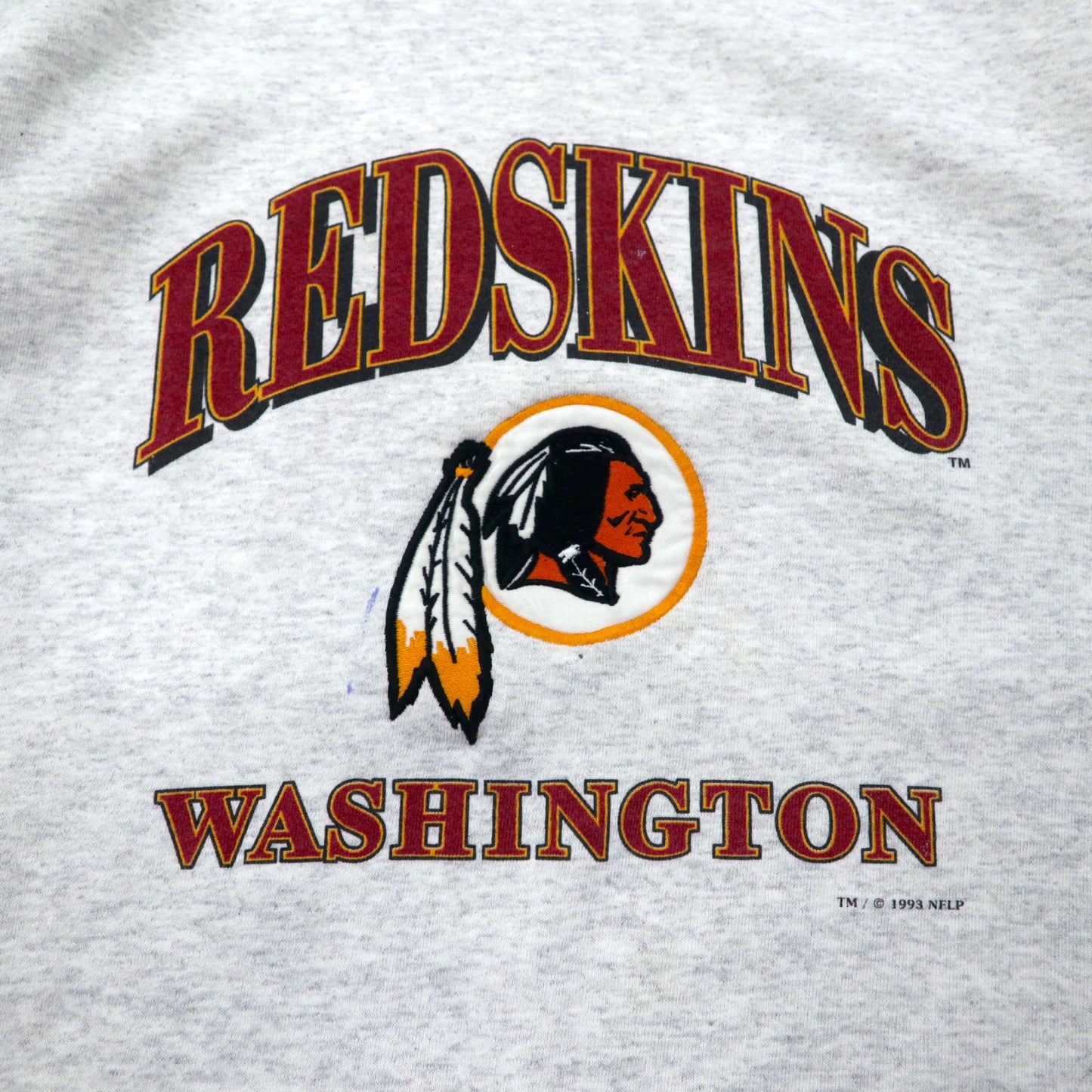 NUTMEG MILLS USA製 90年代 NFL RED SKINS フットボール スウェット XL グレー コットン 裏起毛 ビッグサイズ