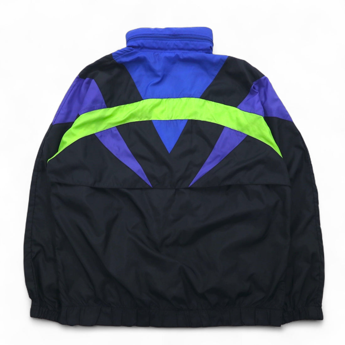 Adidas 90s Silver Tag Nylon Jacket Jersey M Black Mesh Liner Retractable Hood