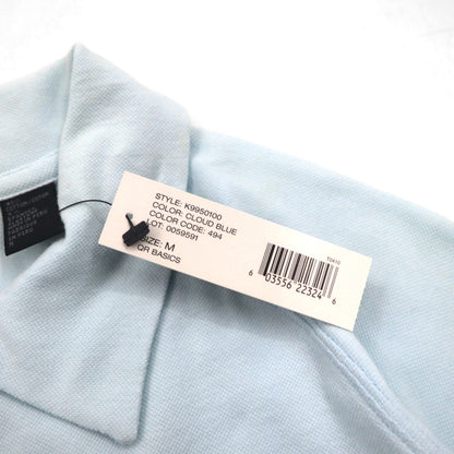 DKNY ジップアップ ポロシャツ M ブルー コットン 未使用品